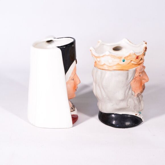 Nasco Japan King Arthur & Queen Guinevere Toby Coffee Mug Tea Cup Vintage Heads - Picture 2 of 8